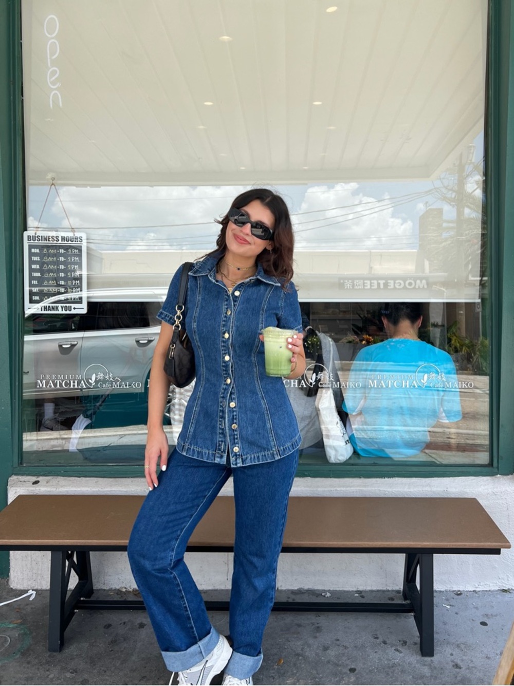 Classic Dark Blue Denim Women's Jeans